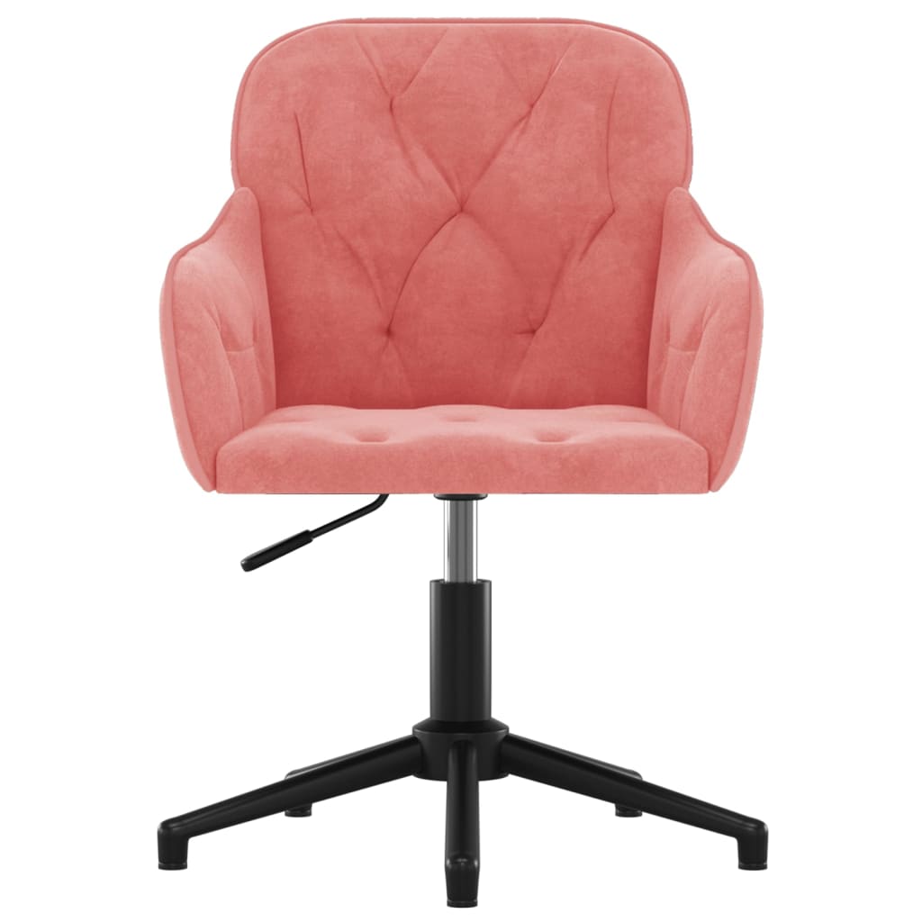 Kantoorstoel draaibaar fluweel roze is nu te koop bij PeponiXL, paradijselijk wonen!