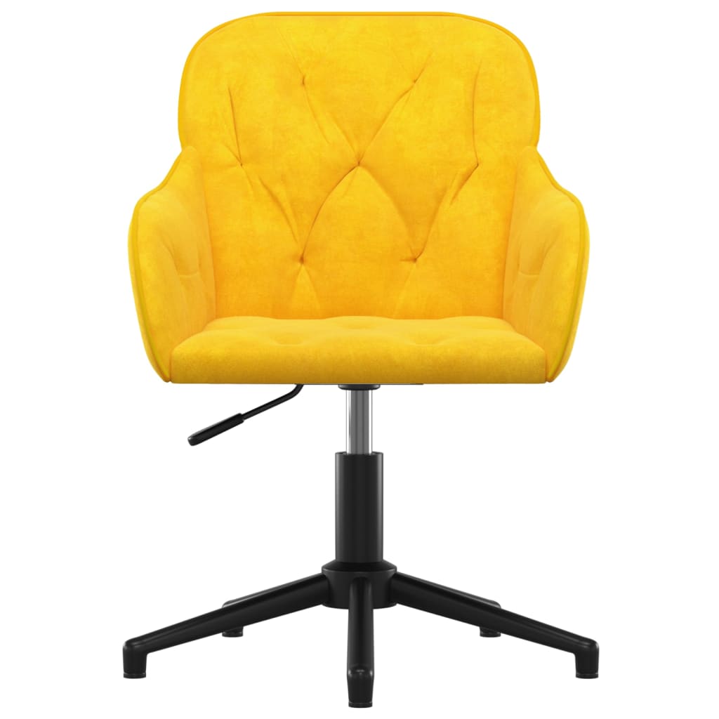Kantoorstoel draaibaar fluweel geel is nu te koop bij PeponiXL, paradijselijk wonen!