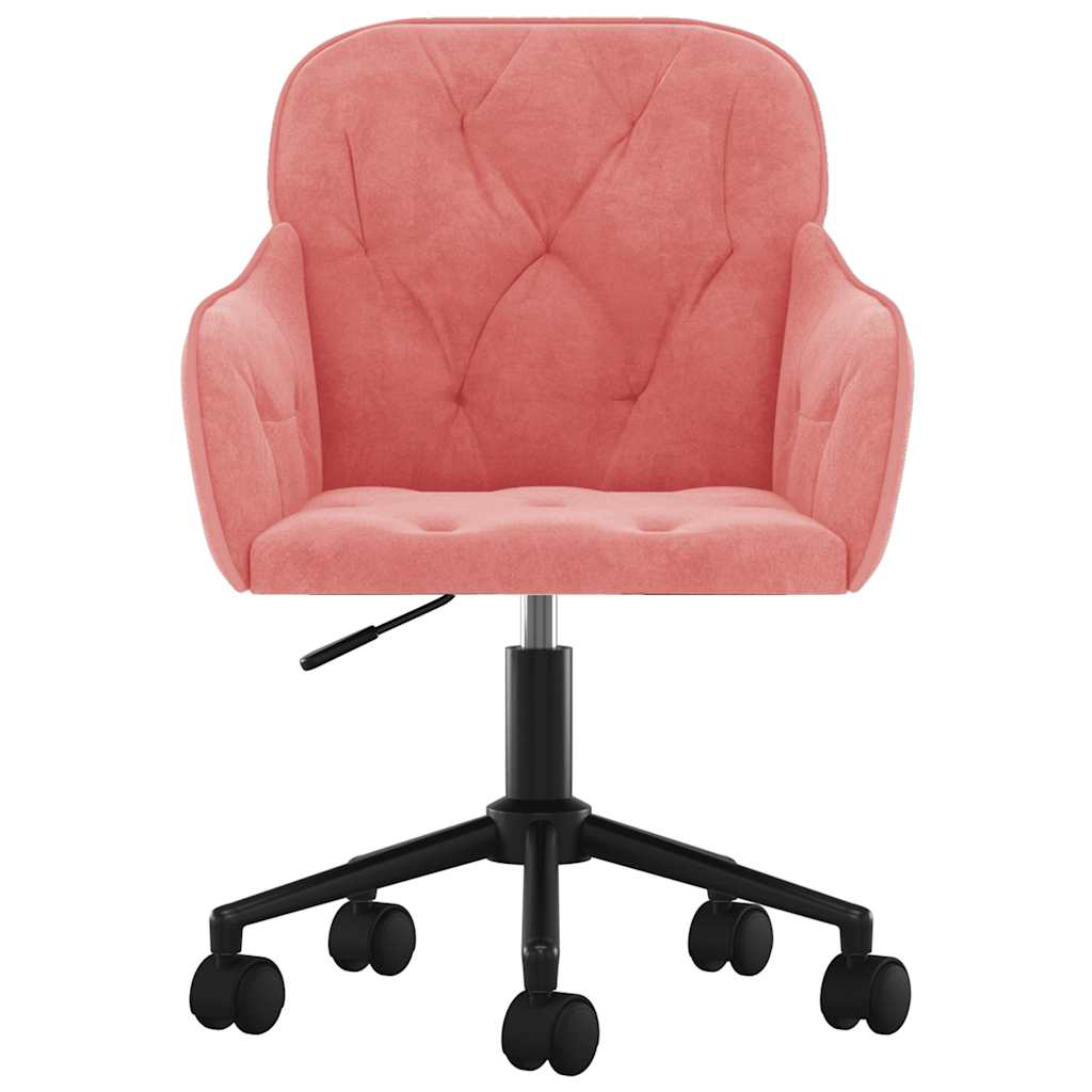 Kantoorstoel draaibaar fluweel roze is nu te koop bij PeponiXL, paradijselijk wonen!