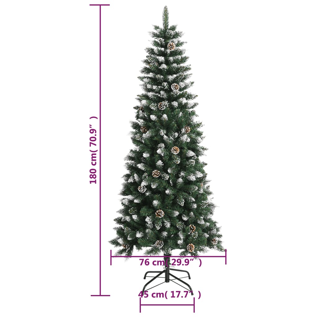 Kunstkerstboom met standaard 180 cm PVC groen is nu te koop bij PeponiXL, paradijselijk wonen!