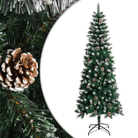 Kunstkerstboom met standaard 240 cm PVC groen is nu te koop bij PeponiXL, paradijselijk wonen!