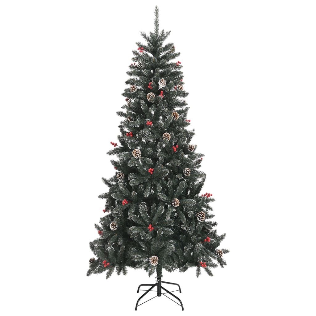 Kunstkerstboom met standaard 240 cm PVC groen is nu te koop bij PeponiXL, paradijselijk wonen!