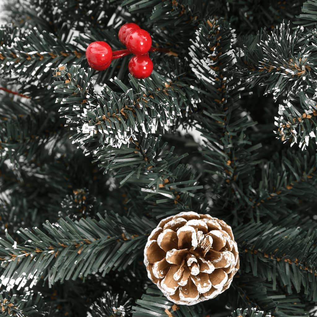 Kunstkerstboom met standaard 240 cm PVC groen is nu te koop bij PeponiXL, paradijselijk wonen!