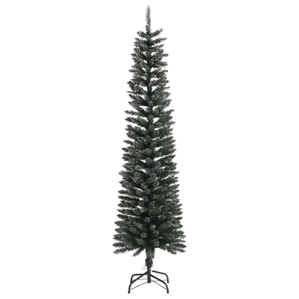 Kunstkerstboom met standaard smal 180 cm PVC groen is nu te koop bij PeponiXL, paradijselijk wonen!
