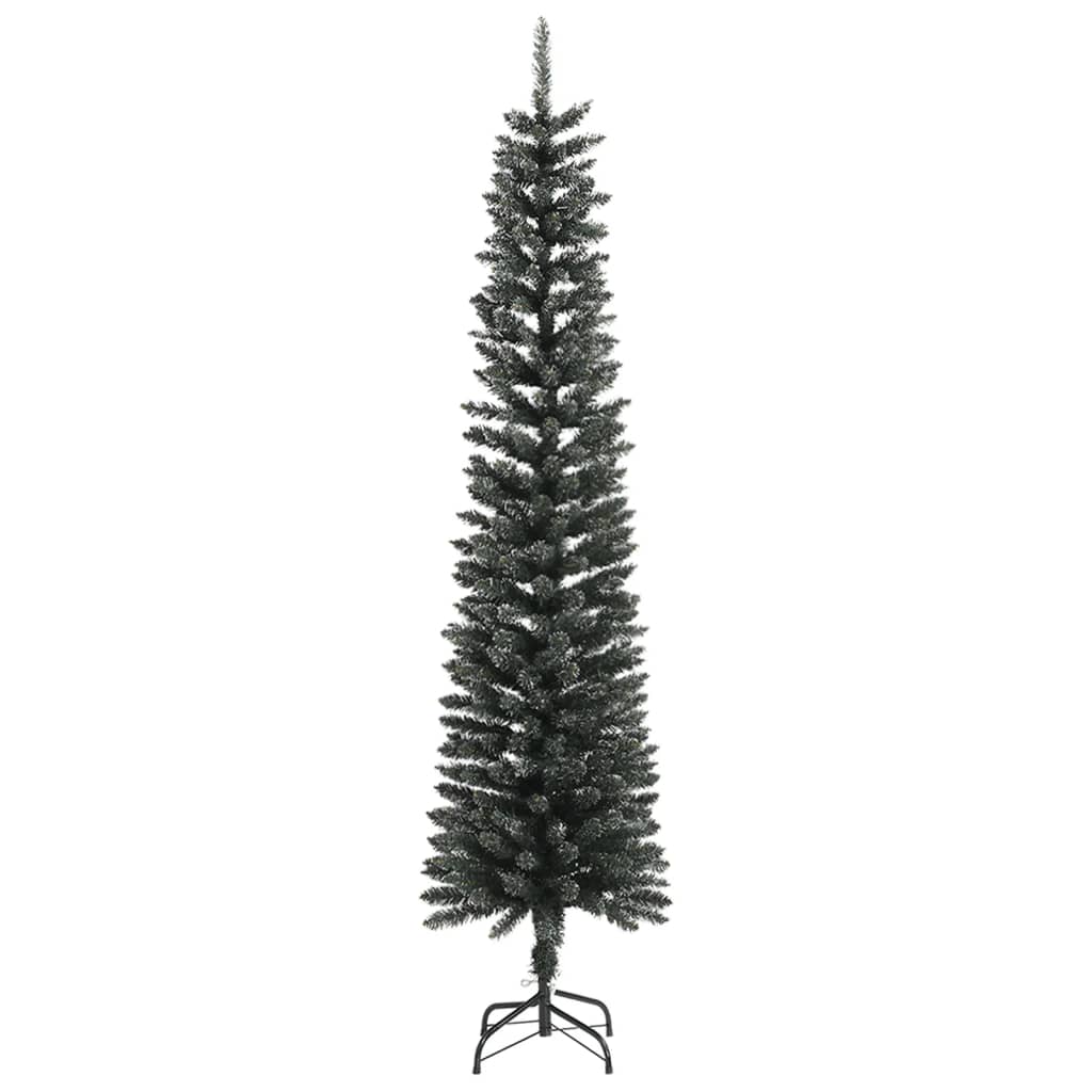 Kunstkerstboom met standaard smal 240 cm PVC groen is nu te koop bij PeponiXL, paradijselijk wonen!