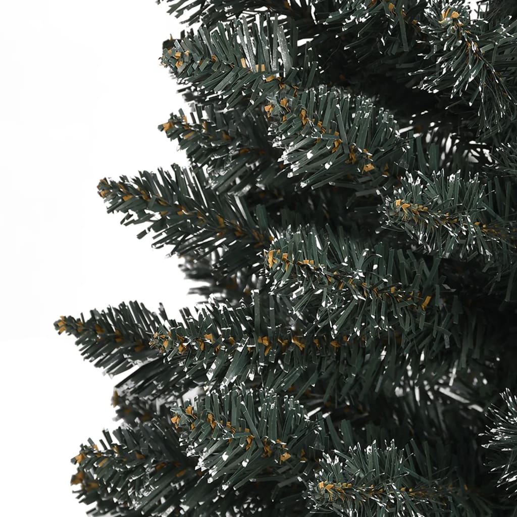 Kunstkerstboom met standaard smal 240 cm PVC groen is nu te koop bij PeponiXL, paradijselijk wonen!