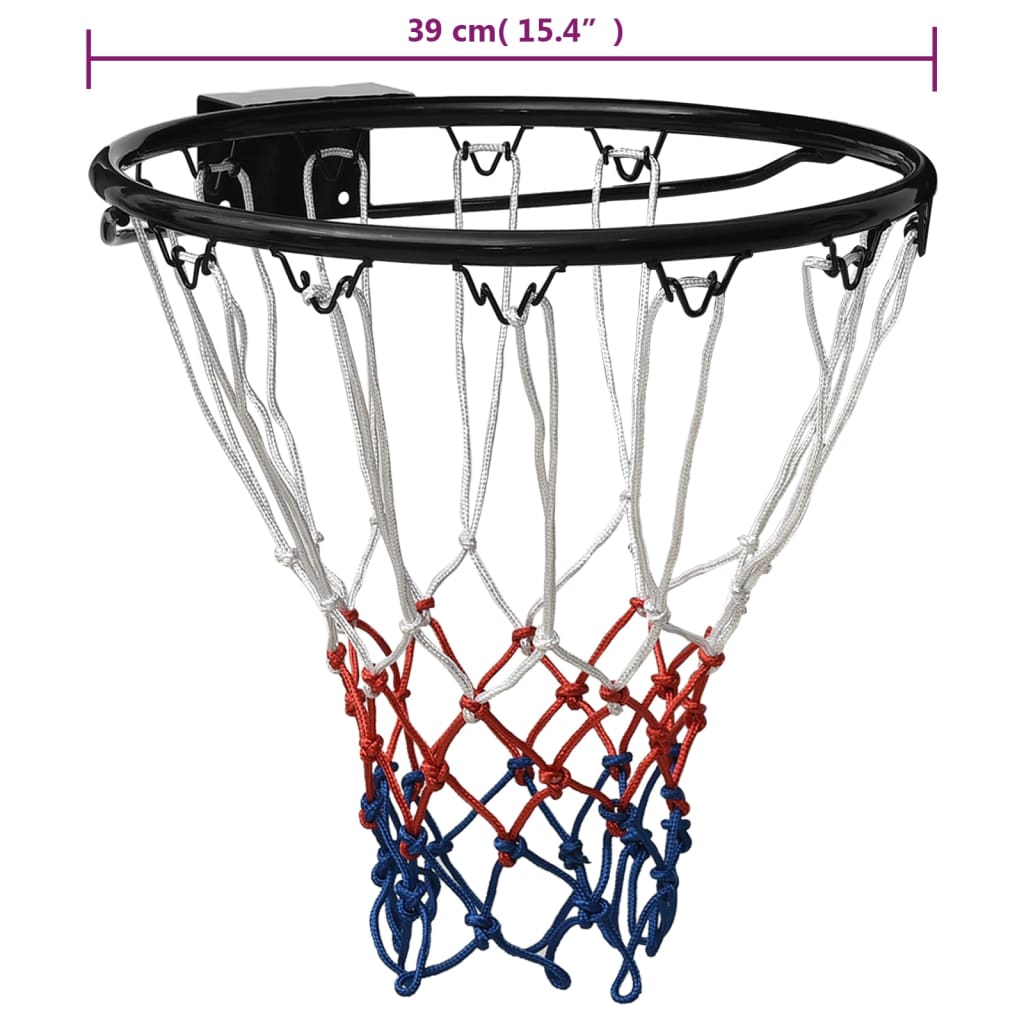 Basketbalring 39 cm staal zwart is nu te koop bij PeponiXL, paradijselijk wonen!