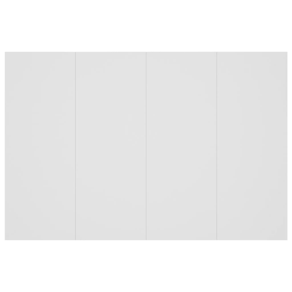 Hoofdbord met kastjes bewerkt hout wit is nu te koop bij PeponiXL, paradijselijk wonen!