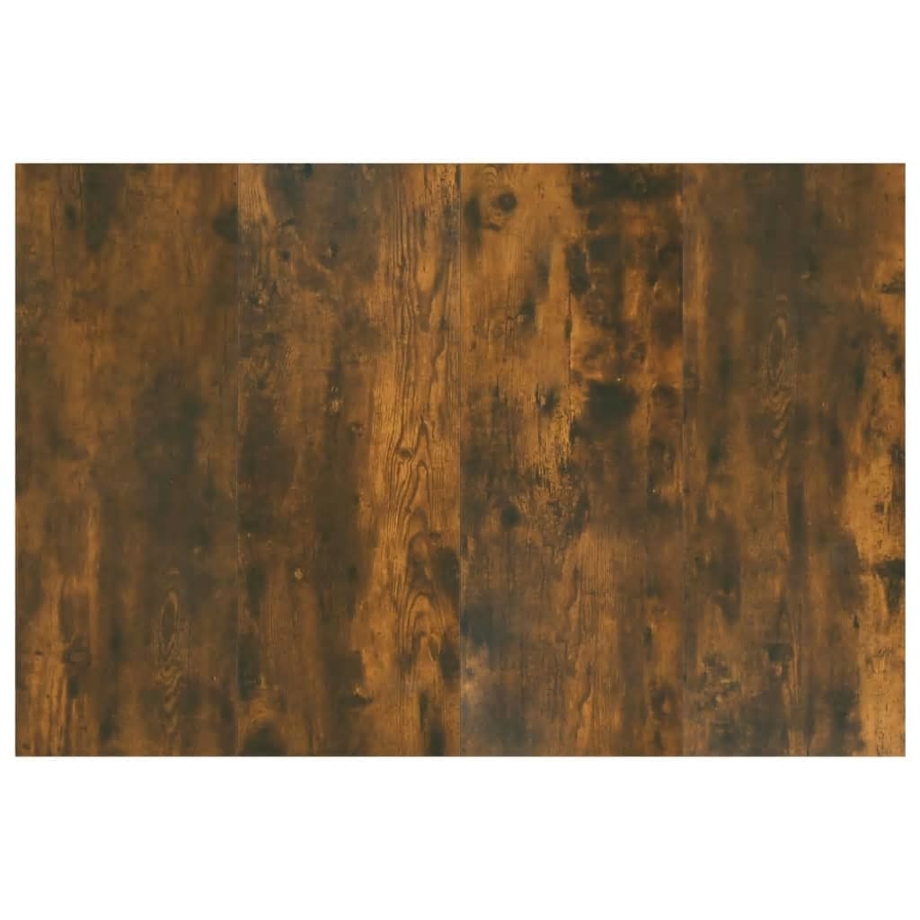 Hoofdbord met kastjes bewerkt hout gerookt eikenkleurig is nu te koop bij PeponiXL, paradijselijk wonen!