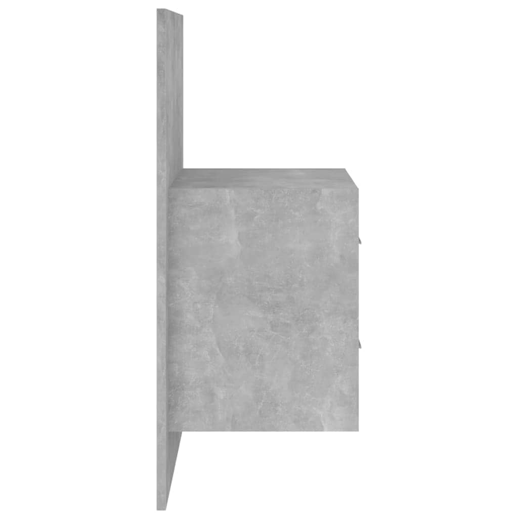 Hoofdbord met kastjes bewerkt hout betongrijs is nu te koop bij PeponiXL, paradijselijk wonen!