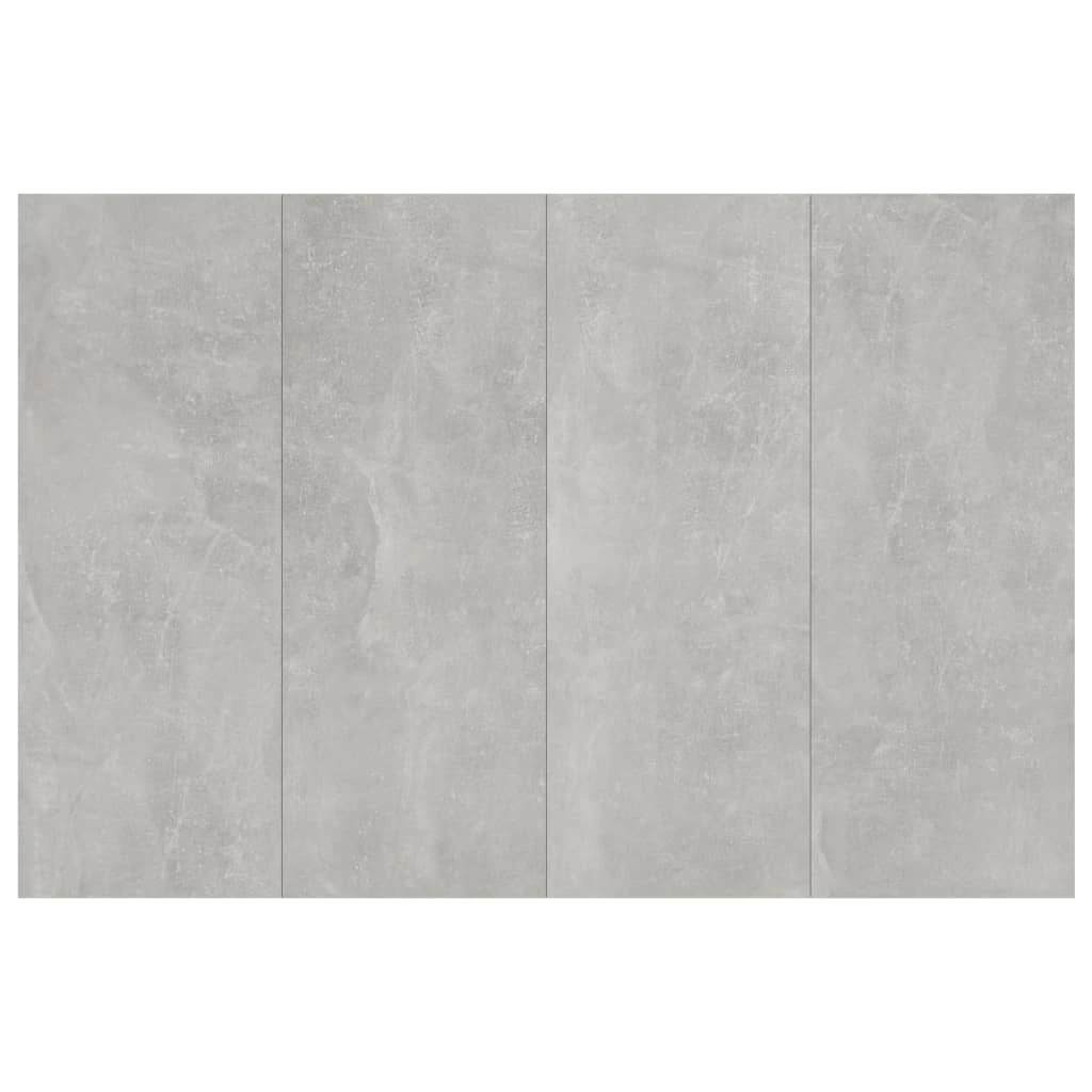 Hoofdbord met kastjes bewerkt hout betongrijs is nu te koop bij PeponiXL, paradijselijk wonen!