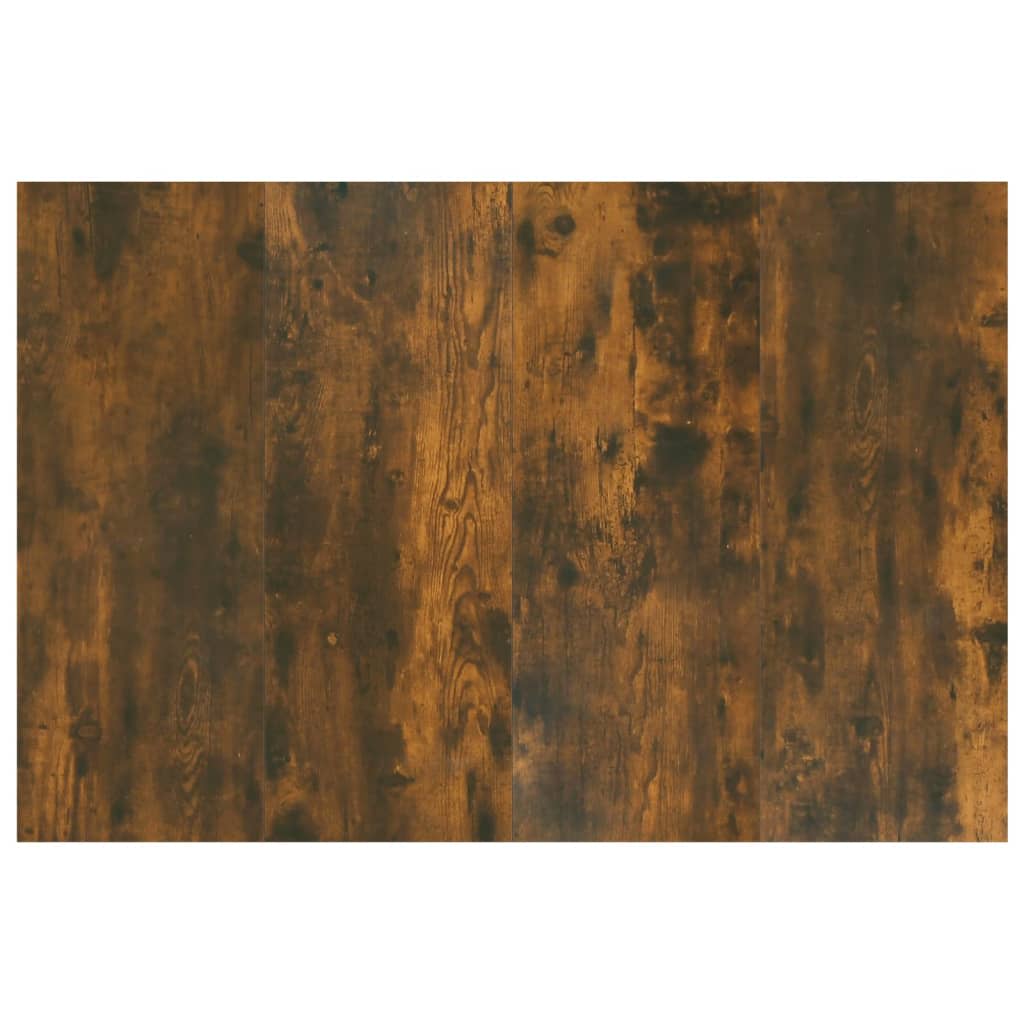 Hoofdbord met kastjes bewerkt hout gerookt eikenkleurig is nu te koop bij PeponiXL, paradijselijk wonen!