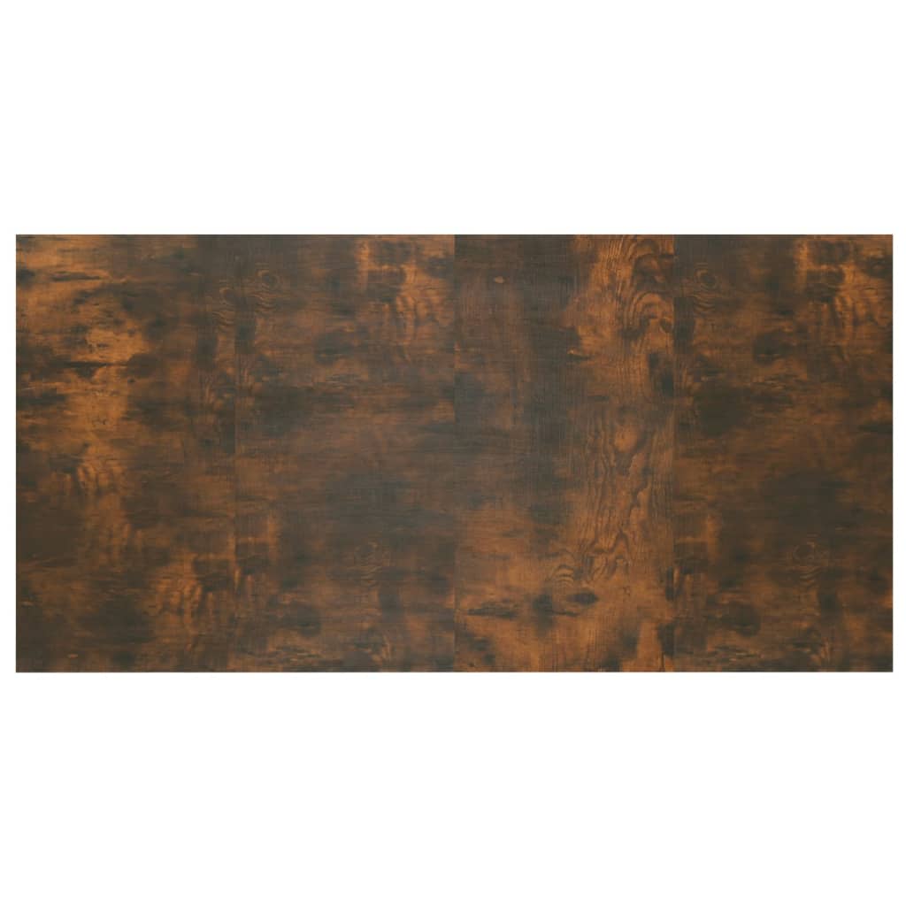 Hoofdbord met kastjes bewerkt hout gerookt eikenkleurig is nu te koop bij PeponiXL, paradijselijk wonen!