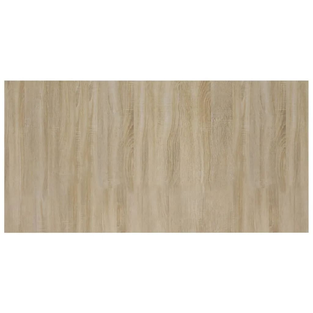 Hoofdbord met kastjes bewerkt hout sonoma eikenkleurig is nu te koop bij PeponiXL, paradijselijk wonen!
