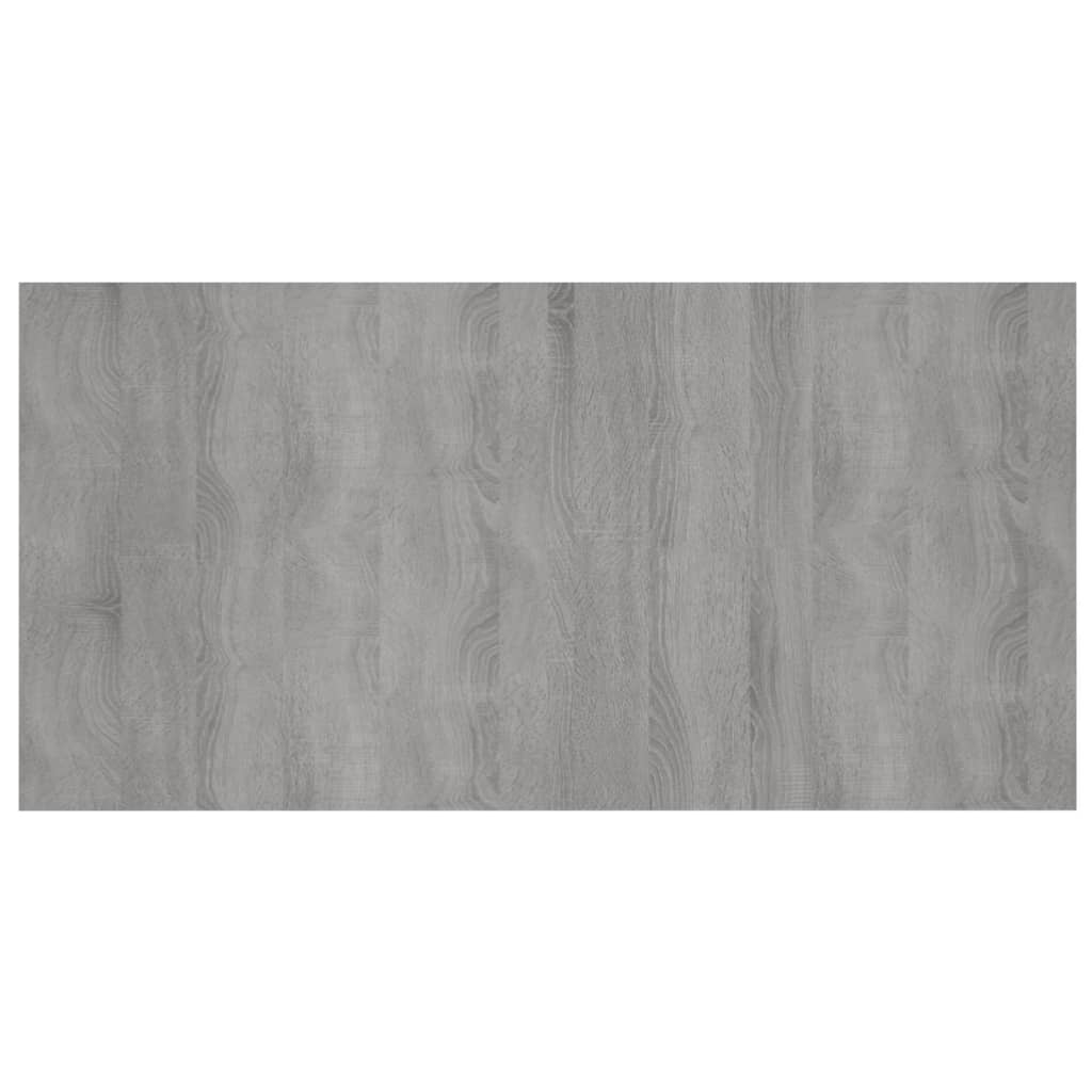 Hoofdbord met kastjes bewerkt hout grijs sonoma eikenkleurig is nu te koop bij PeponiXL, paradijselijk wonen!