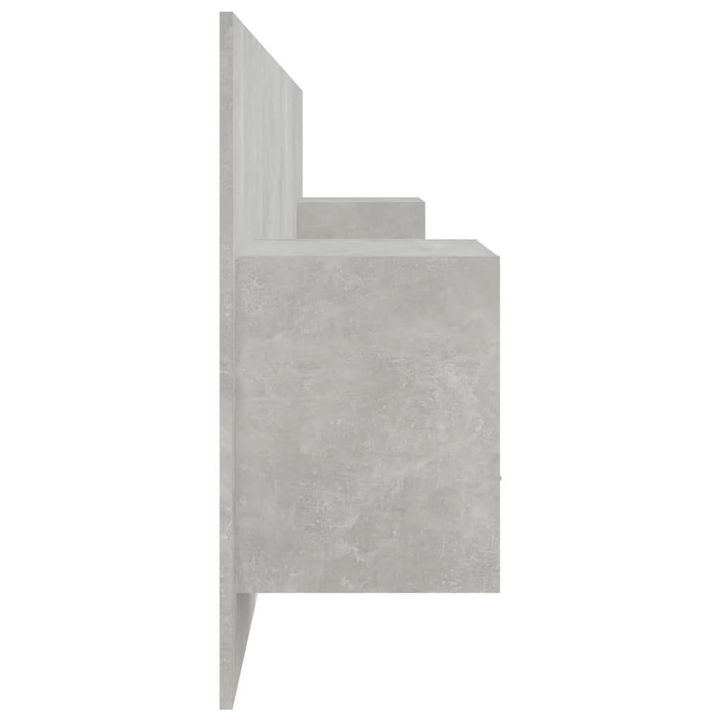 Hoofdbord met kastjes bewerkt hout betongrijs is nu te koop bij PeponiXL, paradijselijk wonen!