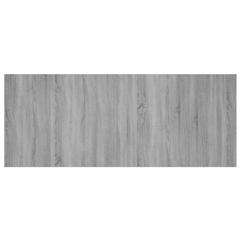 Hoofdbord met kastjes bewerkt hout grijs sonoma eikenkleurig is nu te koop bij PeponiXL, paradijselijk wonen!