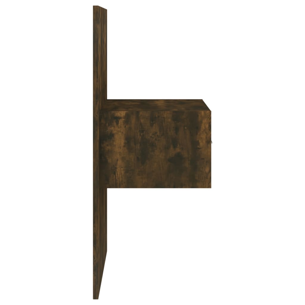 Hoofdbord met kastjes bewerkt hout gerookt eikenkleurig is nu te koop bij PeponiXL, paradijselijk wonen!