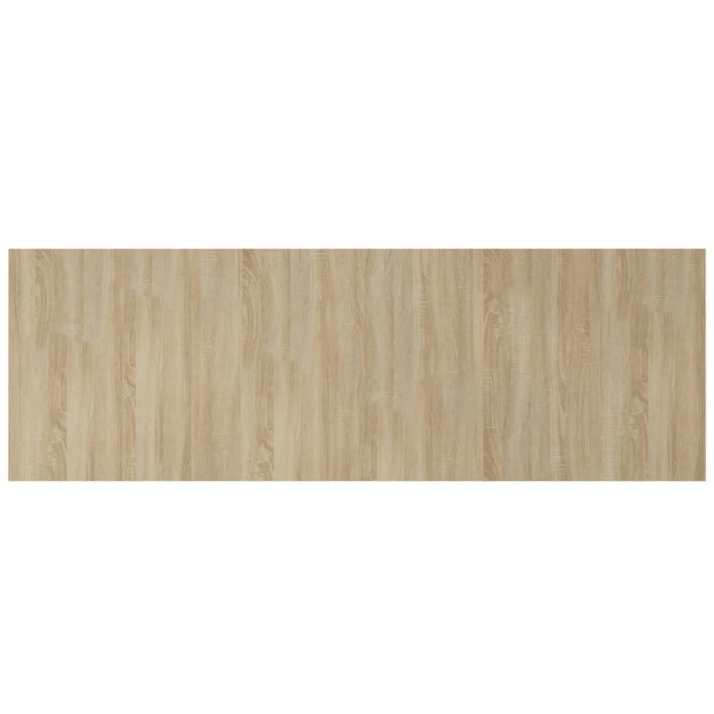 Hoofdbord met kastjes bewerkt hout sonoma eikenkleurig is nu te koop bij PeponiXL, paradijselijk wonen!