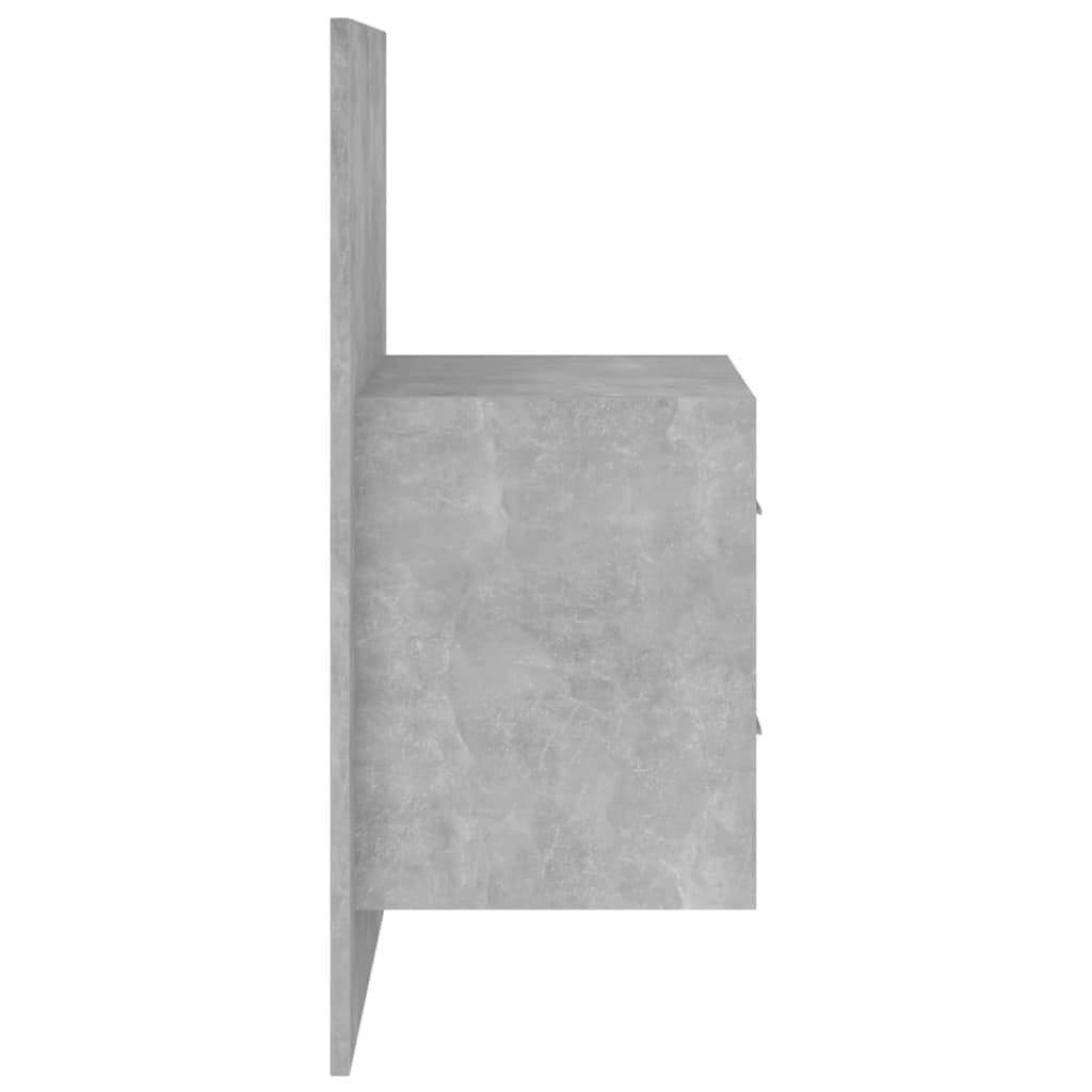Hoofdbord met kastjes bewerkt hout betongrijs is nu te koop bij PeponiXL, paradijselijk wonen!