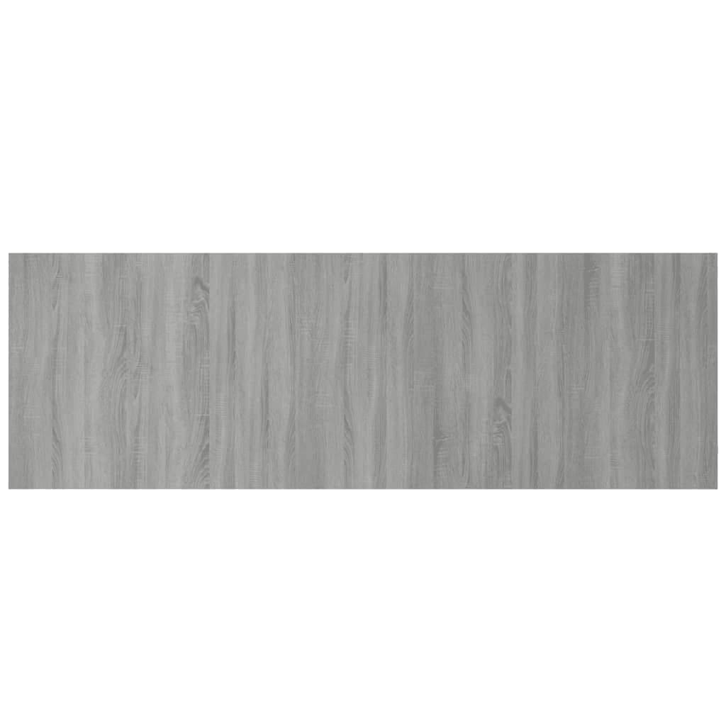 Hoofdbord met kastjes bewerkt hout grijs sonoma eikenkleurig is nu te koop bij PeponiXL, paradijselijk wonen!