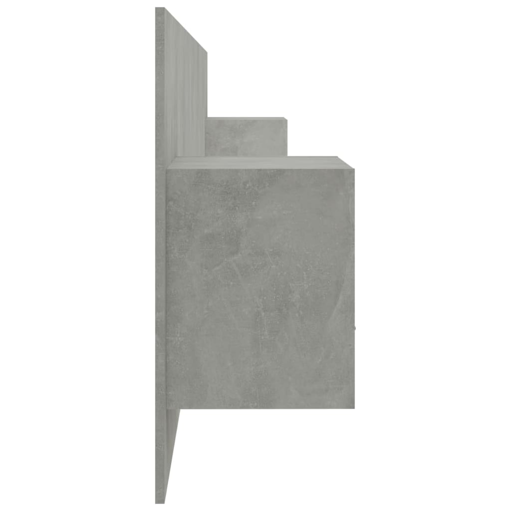 Hoofdbord met kastjes bewerkt hout betongrijs is nu te koop bij PeponiXL, paradijselijk wonen!