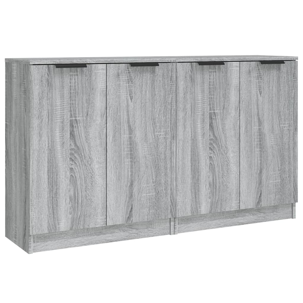 Dressoirs 2 st 60x30x70 cm bewerkt hout grijs sonoma eiken is nu te koop bij PeponiXL, paradijselijk wonen!