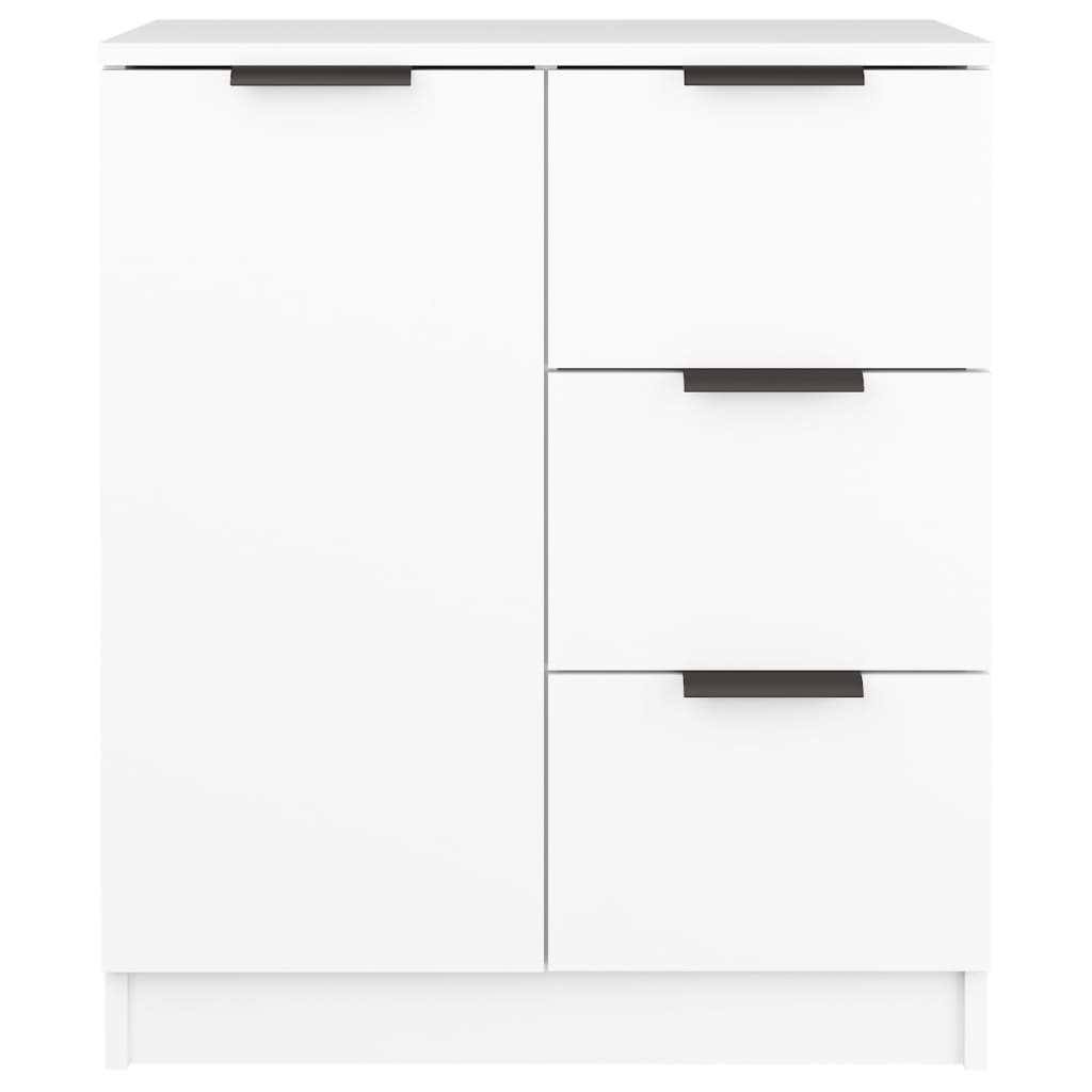Dressoirs 2 st 60x30x70 cm bewerkt hout wit is nu te koop bij PeponiXL, paradijselijk wonen!