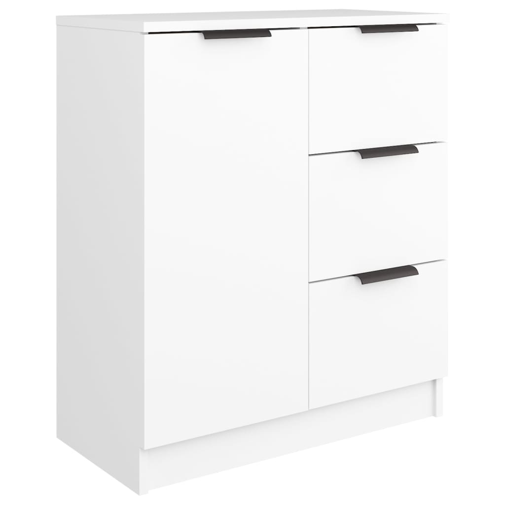 Dressoirs 2 st 60x30x70 cm bewerkt hout wit is nu te koop bij PeponiXL, paradijselijk wonen!