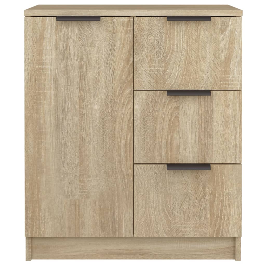 Dressoirs 2 st 60x30x70 cm bewerkt hout sonoma eikenkleurig is nu te koop bij PeponiXL, paradijselijk wonen!