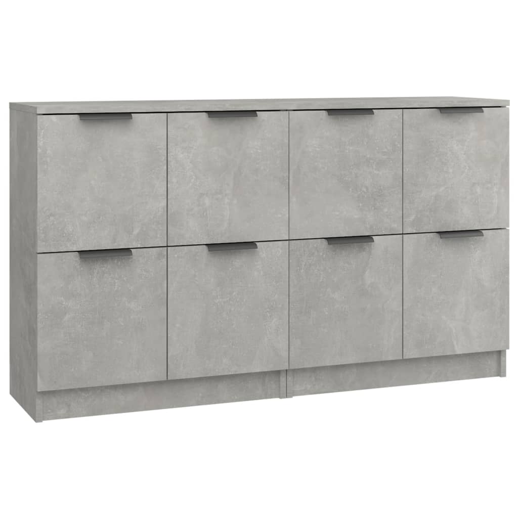 Dressoirs 2 st 60x30x70 cm bewerkt hout betongrijs is nu te koop bij PeponiXL, paradijselijk wonen!