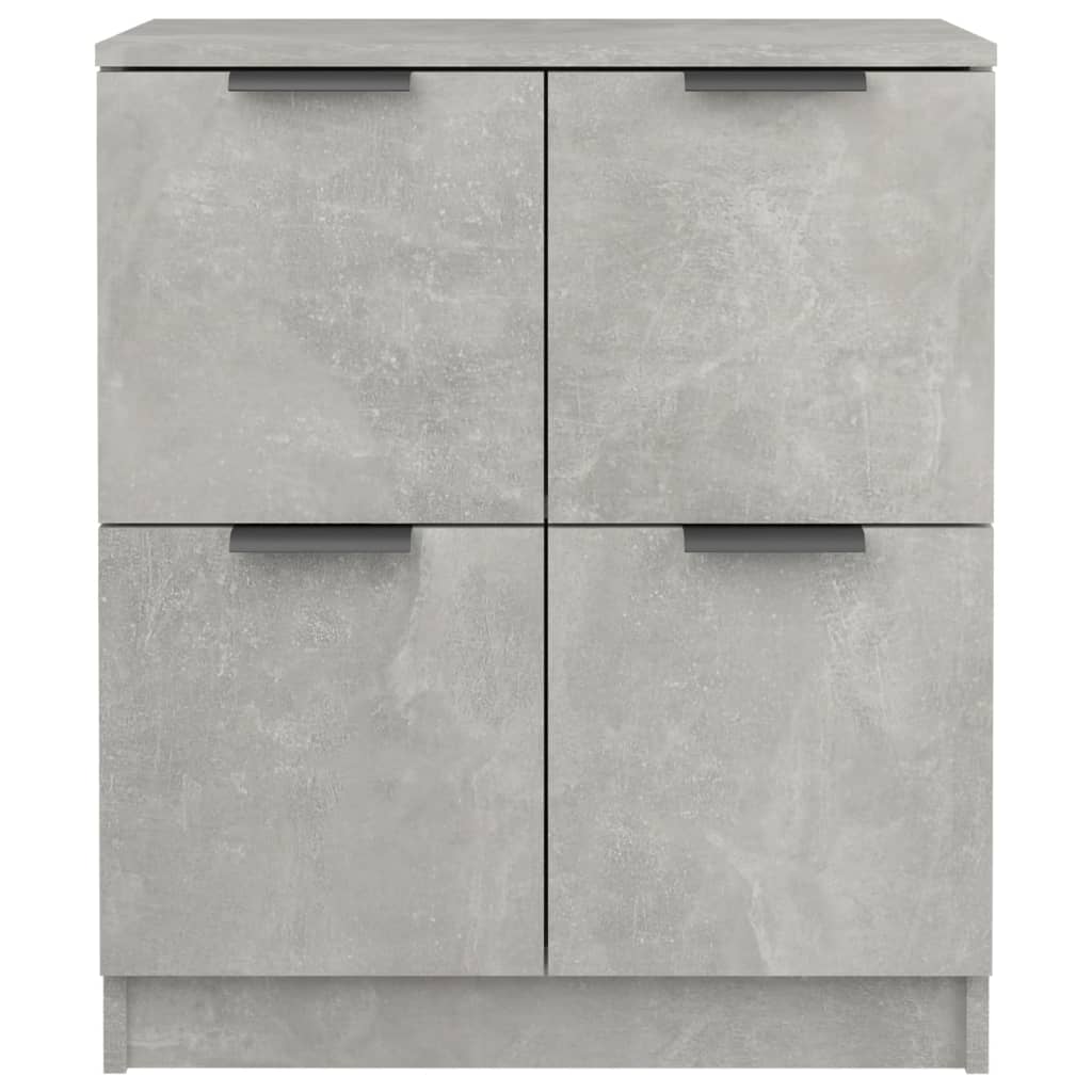 Dressoirs 2 st 60x30x70 cm bewerkt hout betongrijs is nu te koop bij PeponiXL, paradijselijk wonen!