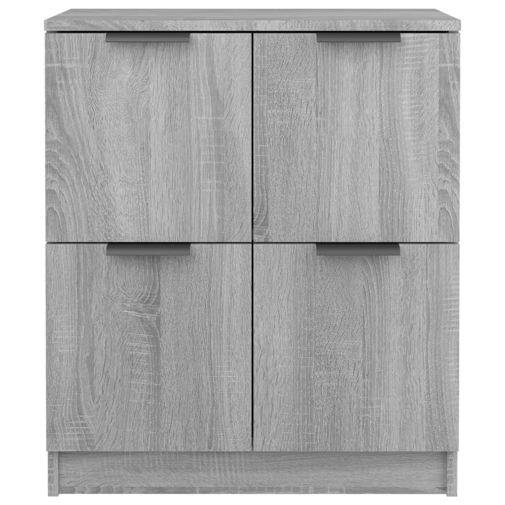 Dressoirs 2 st 60x30x70 cm bewerkt hout grijs sonoma eiken is nu te koop bij PeponiXL, paradijselijk wonen!