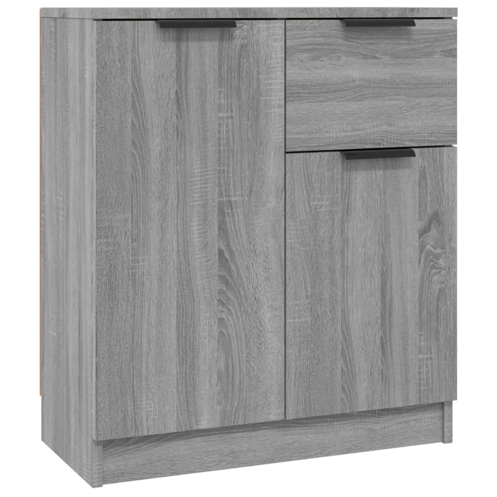 Dressoirs 2 st 60x30x70 cm bewerkt hout grijs sonoma eiken is nu te koop bij PeponiXL, paradijselijk wonen!