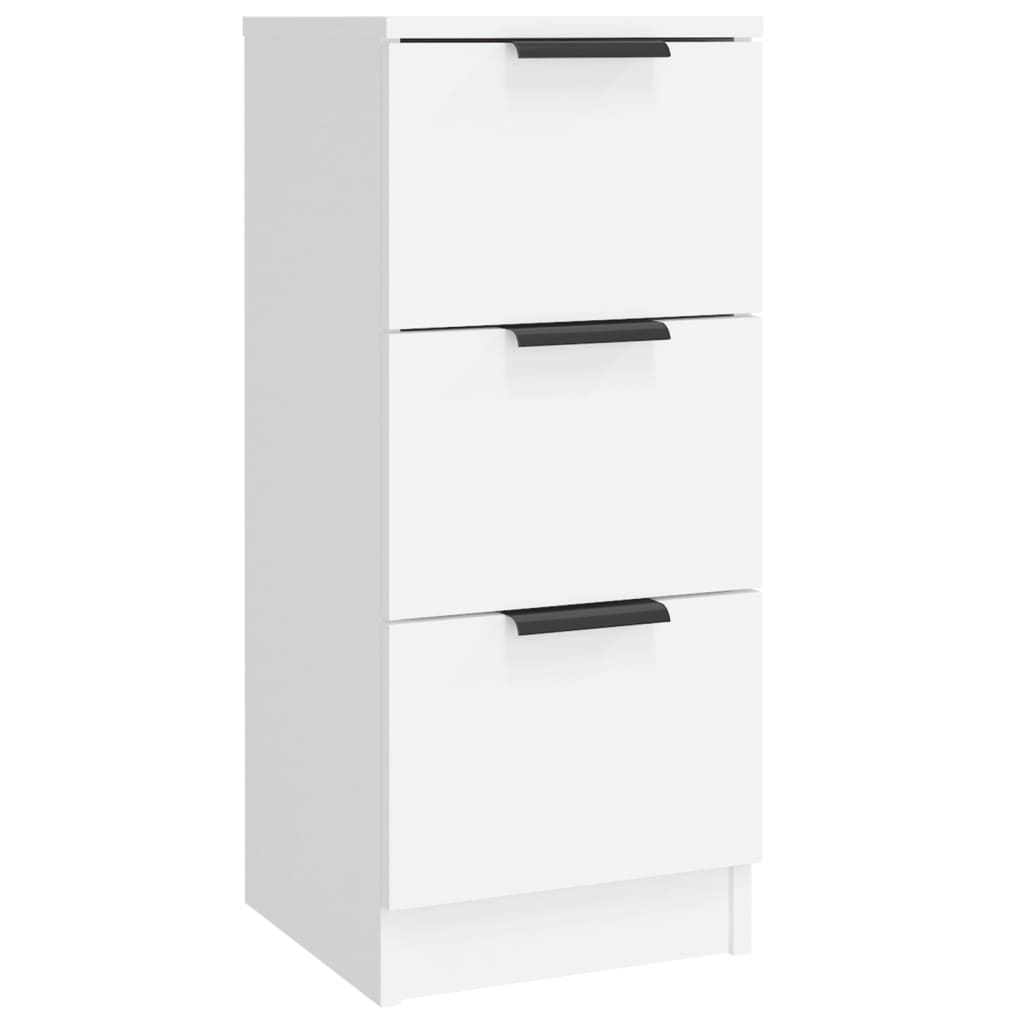 Dressoirs 3 st bewerkt hout wit is nu te koop bij PeponiXL, paradijselijk wonen!