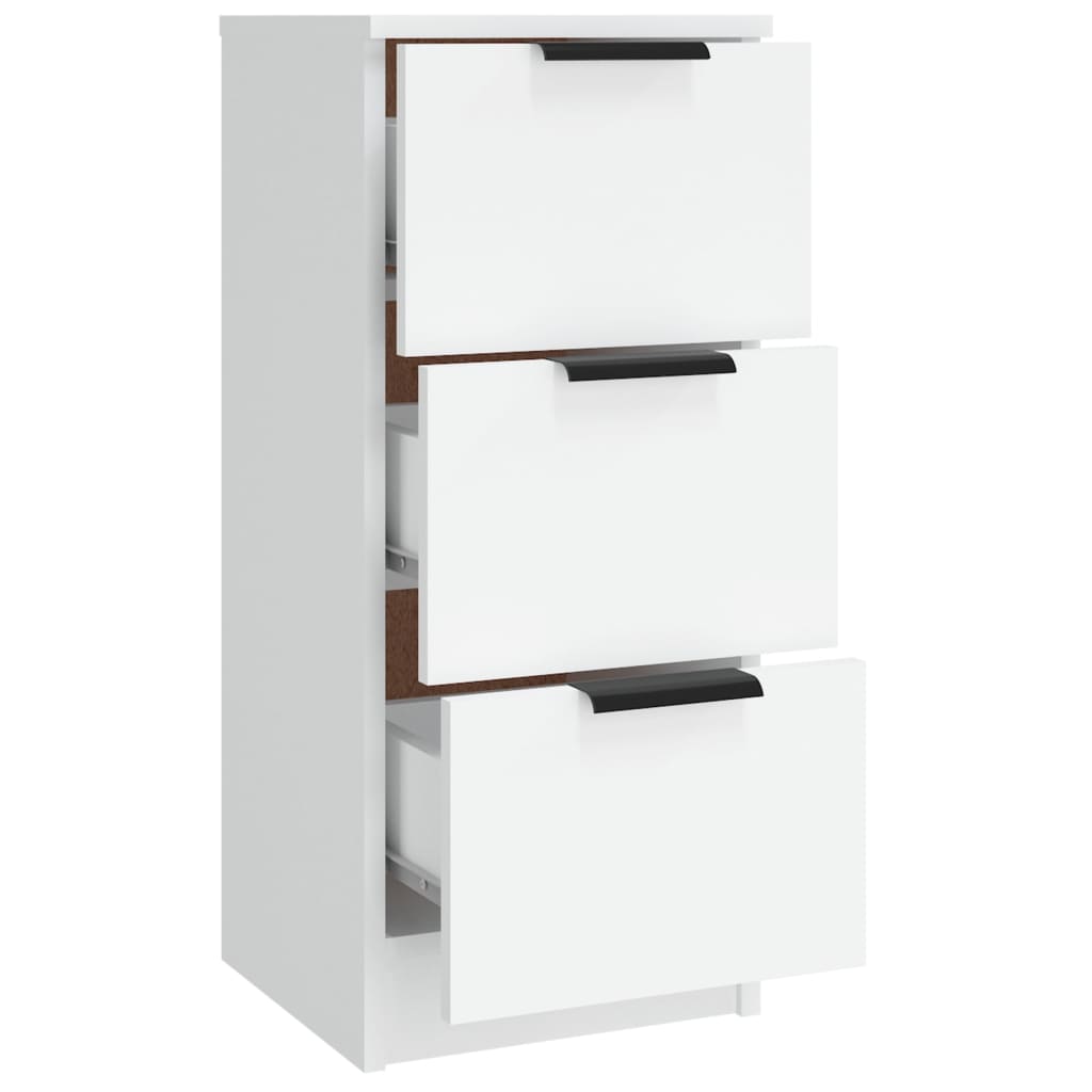 Dressoirs 3 st bewerkt hout wit is nu te koop bij PeponiXL, paradijselijk wonen!