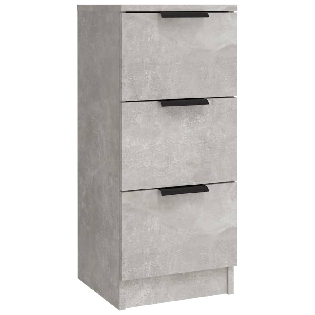 Dressoirs 3 st bewerkt hout betongrijs is nu te koop bij PeponiXL, paradijselijk wonen!