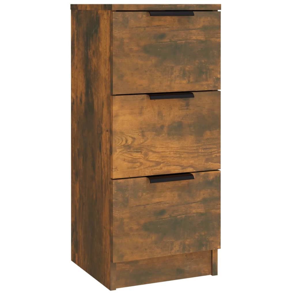 Dressoirs 3 st bewerkt hout gerookt eikenkleurig is nu te koop bij PeponiXL, paradijselijk wonen!