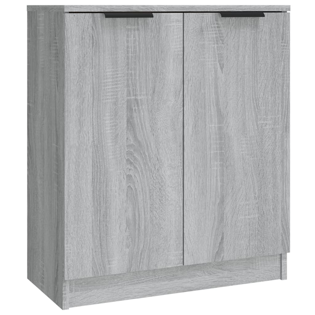 Dressoirs 3 st bewerkt hout grijs sonoma eikenkleurig is nu te koop bij PeponiXL, paradijselijk wonen!
