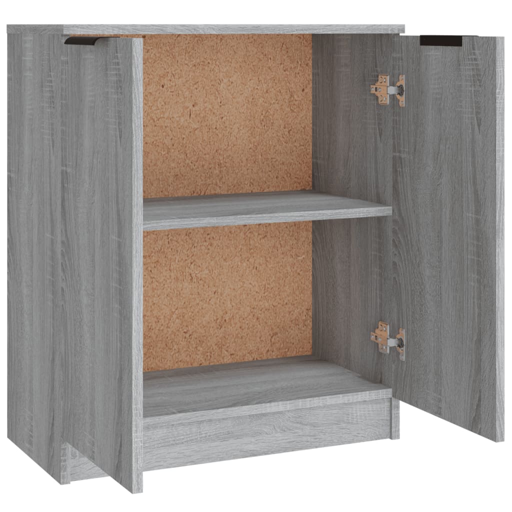 Dressoirs 3 st bewerkt hout grijs sonoma eikenkleurig is nu te koop bij PeponiXL, paradijselijk wonen!