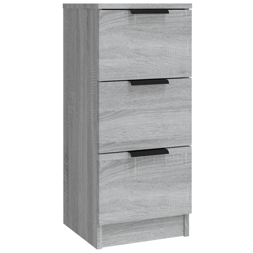 Dressoirs 3 st bewerkt hout grijs sonoma eikenkleurig is nu te koop bij PeponiXL, paradijselijk wonen!