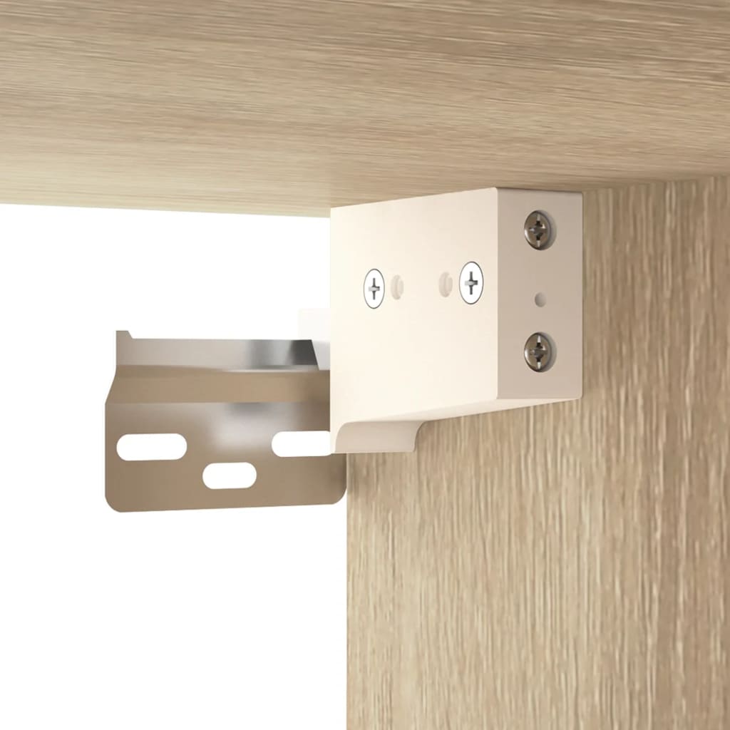 Wandkasten 2 st 68x30x20 cm bewerkt hout gerookt eiken is nu te koop bij PeponiXL, paradijselijk wonen!