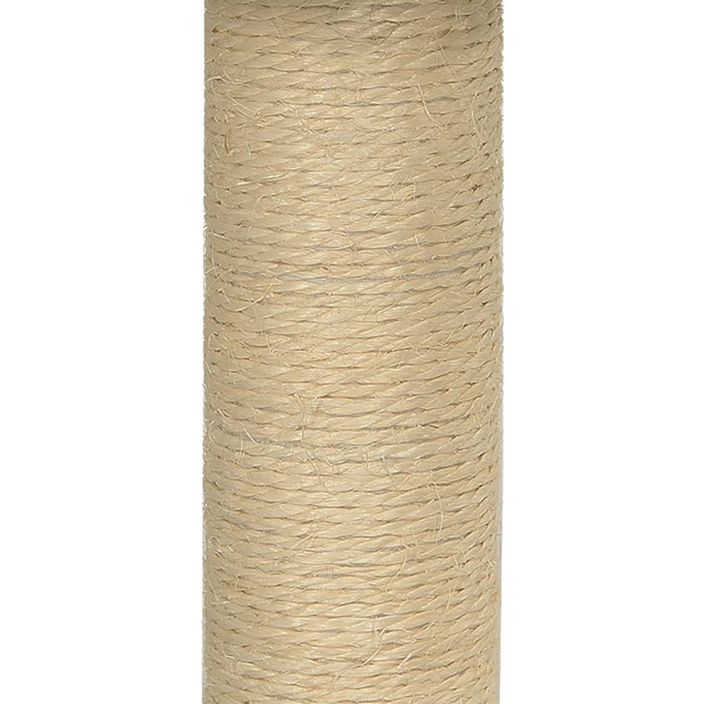 Kattenmeubel met sisal krabpaal 74 cm crèmekleurig is nu te koop bij PeponiXL, paradijselijk wonen!