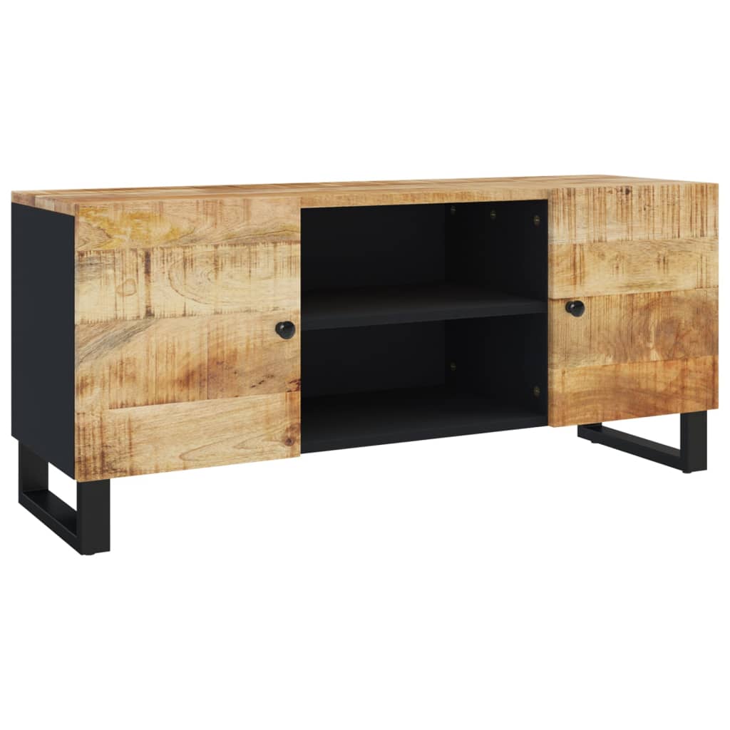 Tv-meubel 105x33x46cm massief mangohout is nu te koop bij PeponiXL, paradijselijk wonen!