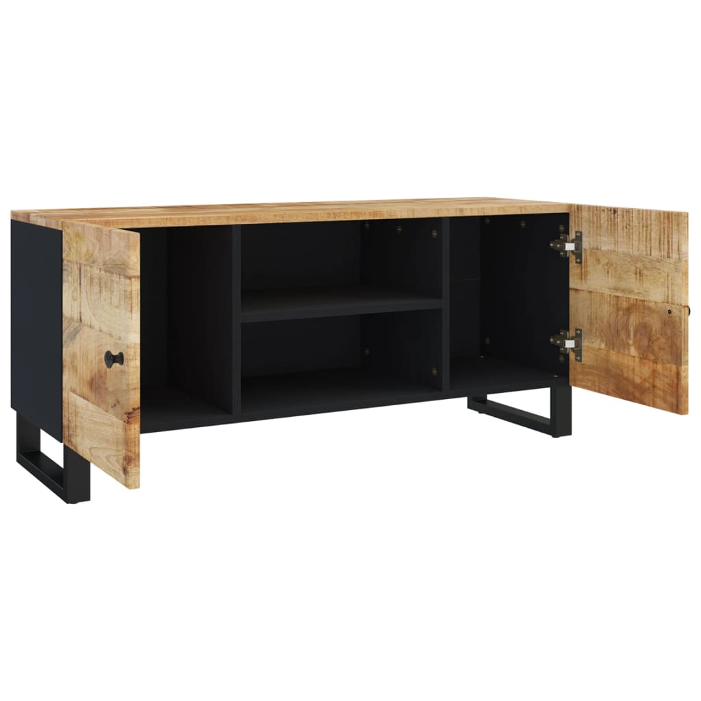 Tv-meubel 105x33x46cm massief mangohout is nu te koop bij PeponiXL, paradijselijk wonen!