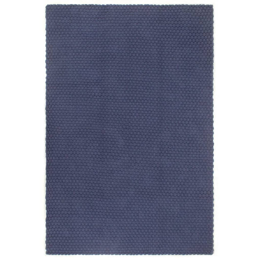 Vloerkleed rechthoekig 180x250 cm katoen marineblauw is nu te koop bij PeponiXL, paradijselijk wonen!