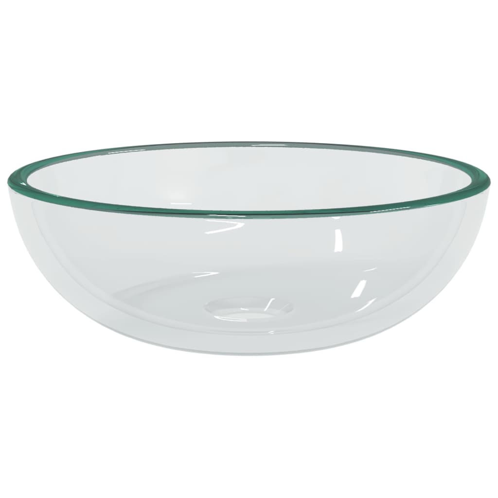 Wasbak 35x12 cm gehard glas transparant is nu te koop bij PeponiXL, paradijselijk wonen!