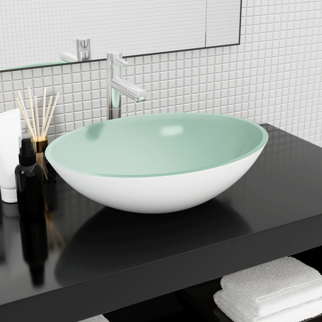 Wasbak 50x37x14 cm glas wit is nu te koop bij PeponiXL, paradijselijk wonen!