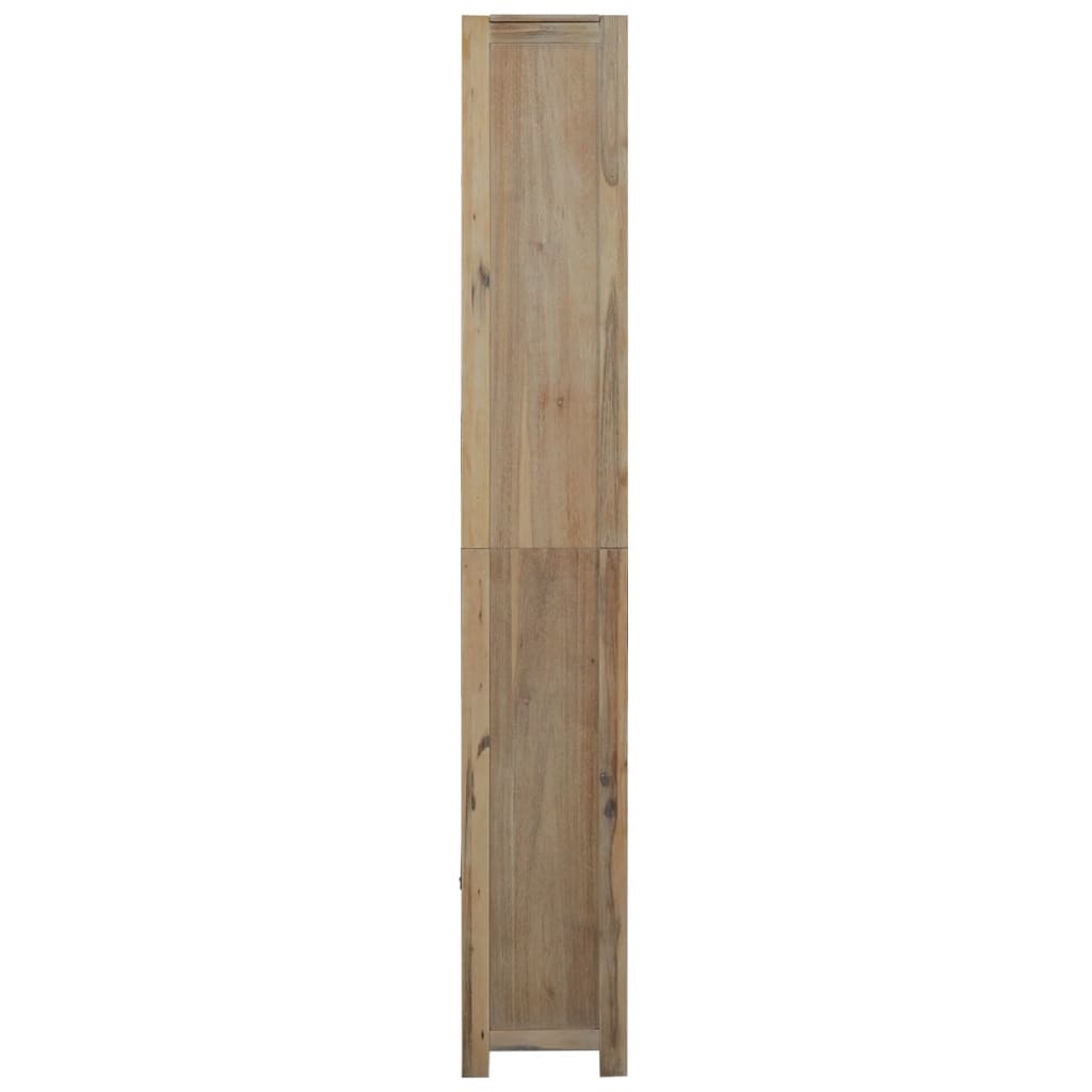Boekenkast met 7 schappen 80x30x200 cm massief acaciahout is nu te koop bij PeponiXL, paradijselijk wonen!