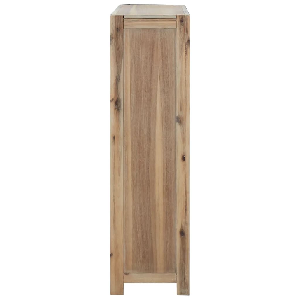 Boekenkast met 4 schappen 80x30x110 cm massief acaciahout is nu te koop bij PeponiXL, paradijselijk wonen!